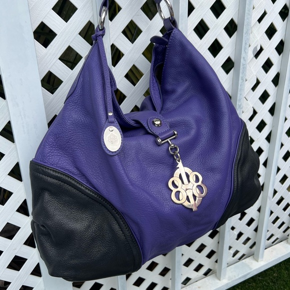 Pancaldi Italian Leather Handbag | Purple Statement | Luxe, Soft & Function - Picture 2 of 14